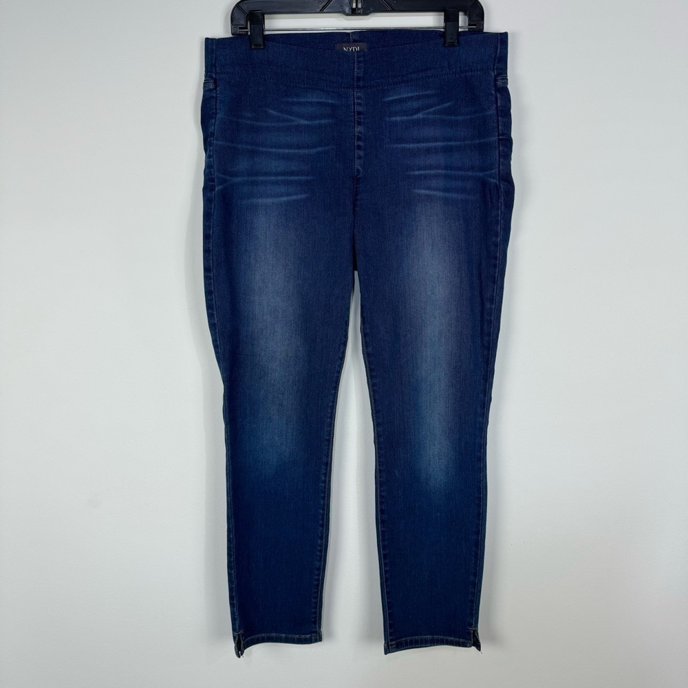 NYDJ Alina Pull On Ankle Jeggings Pants Dark Wash